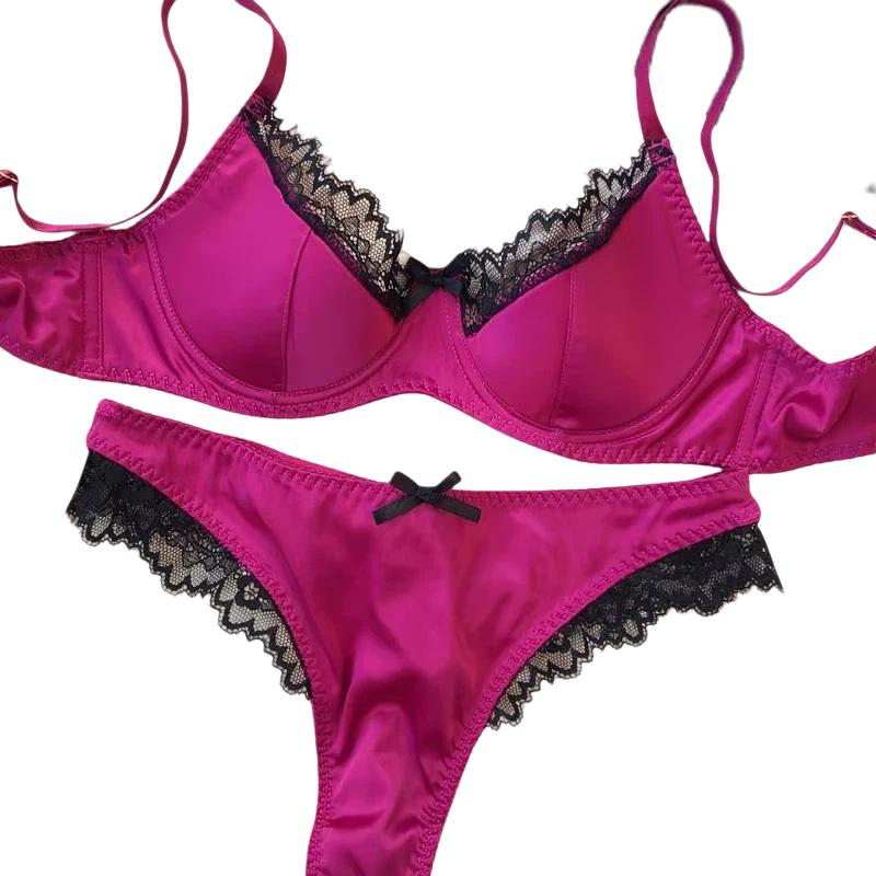 Lace Bralette Set - KUCLUT Lingerie-Set mit dünnen Körbchen, sexy